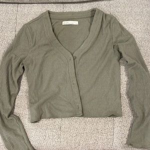 Oak + Fort green cardigan